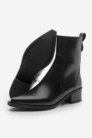 Kadın Sivri Burun Topuklu Bot Kenor - Siyah