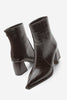 Kadın Topuklu Bot Erves - Kahve Croco