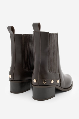 Kadın Sivri Burun Topuklu Bot Alura - Kahve