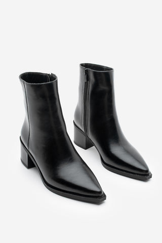 Kadın Sivri Burun Topuklu Bot Vorsis - Siyah