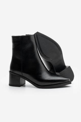 Kadın Sivri Burun Topuklu Bot Vorsis - Siyah