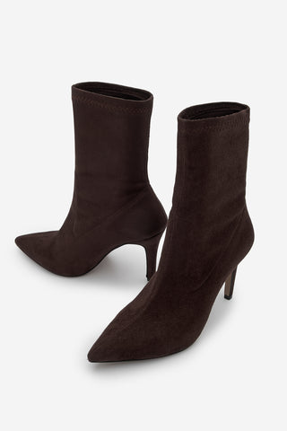 Kadın Streç Topuklu Bot Pesina - Kahve