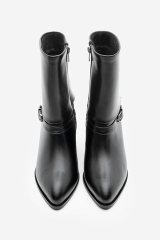 Kadın Kemer Detaylı Topuklu Bot Taluva - Siyah