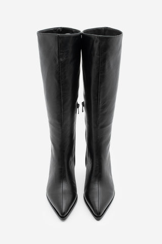 Kadın Sivri Burun Topuklu Çizme Lavisa - Siyah