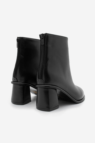 Kadın Arkadan Fermuarlı Topuklu Bot Atirya - Siyah