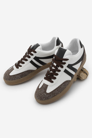 Kadın Sneaker Bağcıklı Spor Ayakkabı Enoy - Kahve