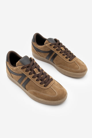 Kadın Sneaker Bağcıklı Spor Ayakkabı Tiyone - Taba