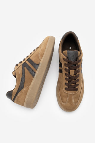 Kadın Sneaker Bağcıklı Spor Ayakkabı Tiyone - Taba