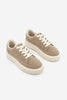 Kadın Sneaker Kalın Taban Spor Ayakkabı Domen - Bej Süet