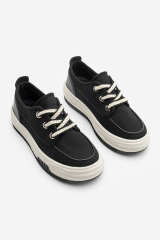 Kadın Sneaker Spor Ayakkabı Rotvi - Siyah