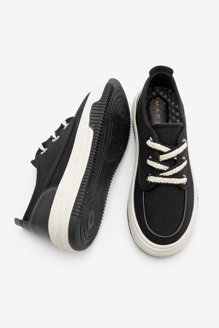 Kadın Sneaker Spor Ayakkabı Rotvi - Siyah