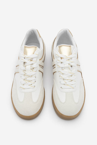 Kadın Sneaker Bağcıklı Spor Ayakkabı Denor - Altın