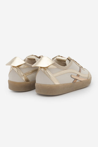 Kadın Sneaker Bağcıklı Spor Ayakkabı Alvena - Altın