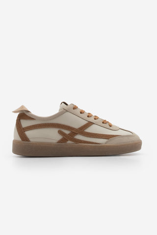 Kadın Sneaker Bağcıklı Spor Ayakkabı Alvena - Camel