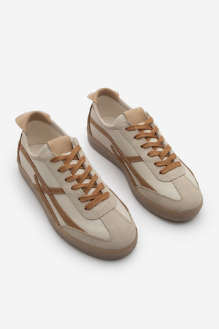 Kadın Sneaker Bağcıklı Spor Ayakkabı Alvena - Camel