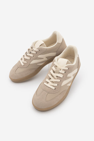 Kadın Sneaker Bağcıklı Spor Ayakkabı Starse - Bej