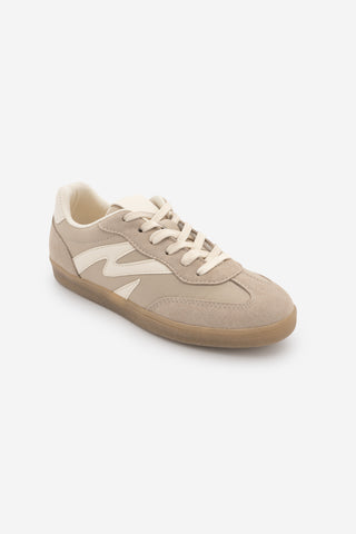 Kadın Sneaker Bağcıklı Spor Ayakkabı Starse - Bej