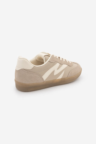 Kadın Sneaker Bağcıklı Spor Ayakkabı Starse - Bej