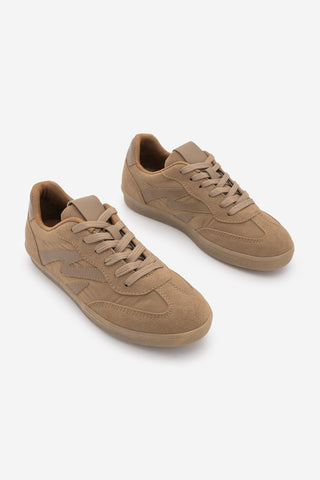 Kadın Sneaker Bağcıklı Spor Ayakkabı Starse - Taba