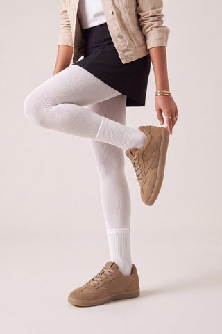 Kadın Sneaker Bağcıklı Spor Ayakkabı Starse - Taba