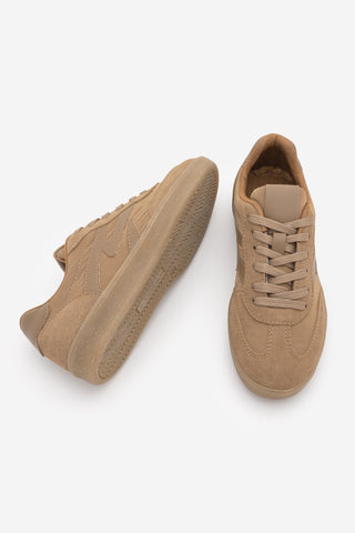 Kadın Sneaker Bağcıklı Spor Ayakkabı Starse - Taba
