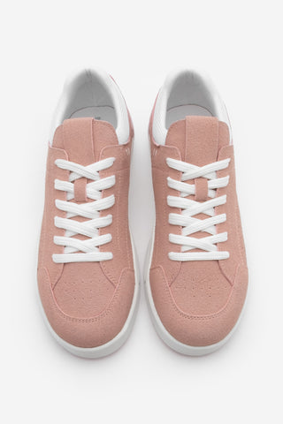 Kadın Sneaker Spor Ayakkabı Tefze - Pembe Süet