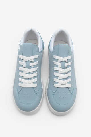 Kadın Sneaker Spor Ayakkabı Tefze - Mavi Süet