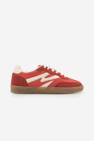Kadın Sneaker Bağcıklı Süet Spor Ayakkabı Starse - Kırmızı