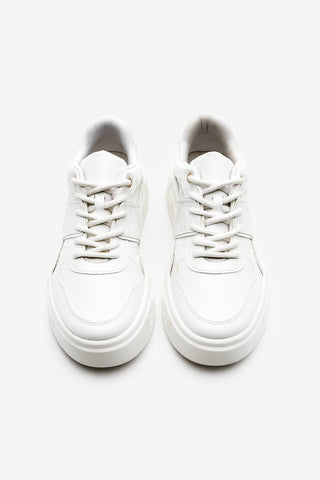 Kadın Sneaker Kalın Taban Spor Ayakkabı Petro - Beyaz