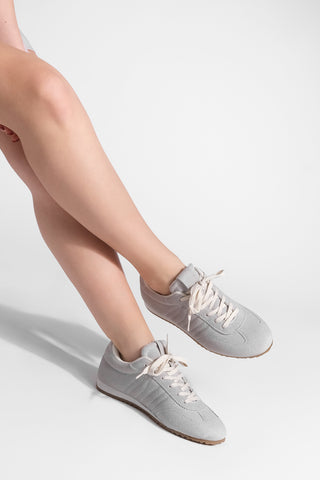 Kadın Sneaker Spor Ayakkabı Zonya - Gri Süet