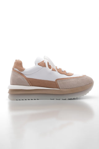 Kadın Sneaker Hakiki Deri  Spor Ayakkabı Dison - Vizon