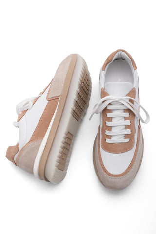Kadın Sneaker Hakiki Deri  Spor Ayakkabı Dison - Vizon