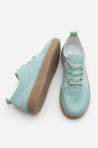 Kadın Sneaker İşlemeli Nakışlı Spor Ayakkabı Valgin - Su Yeşili