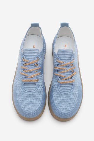 Kadın Sneaker İşlemeli Nakışlı Spor Ayakkabı Nolen - Mavi