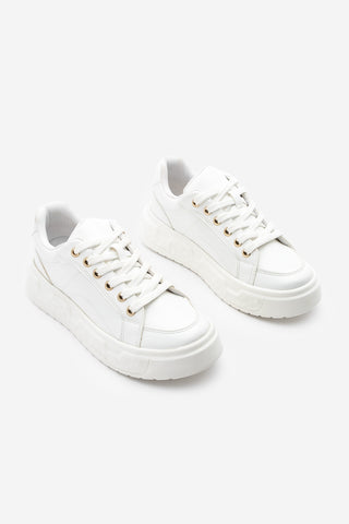 Kadın Sneaker Kalın Taban Spor Ayakkabı Bekor - Beyaz