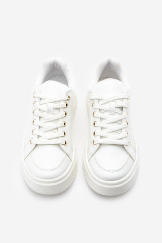 Kadın Sneaker Kalın Taban Spor Ayakkabı Bekor - Beyaz