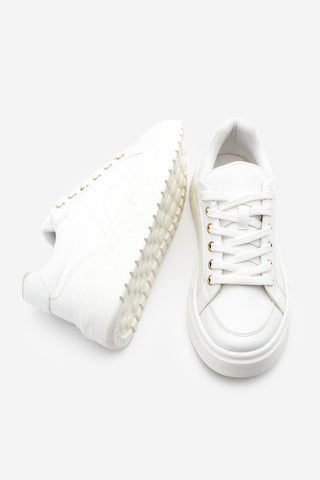 Kadın Sneaker Kalın Taban Spor Ayakkabı Bekor - Beyaz