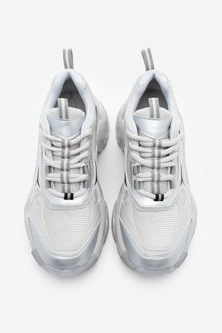 Kadın Sneaker Spor Ayakkabı Mizon - Gümüş