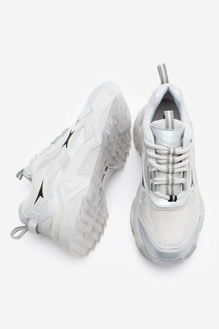 Kadın Sneaker Spor Ayakkabı Mizon - Gümüş