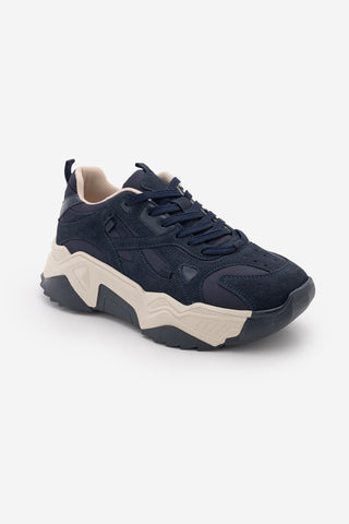 Kadın Sneaker Bağcıklı Spor Ayakkabı Pizen - Lacivert