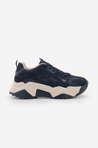 Kadın Sneaker Bağcıklı Spor Ayakkabı Pizen - Lacivert