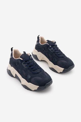 Kadın Sneaker Bağcıklı Spor Ayakkabı Pizen - Lacivert