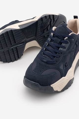 Kadın Sneaker Bağcıklı Spor Ayakkabı Pizen - Lacivert