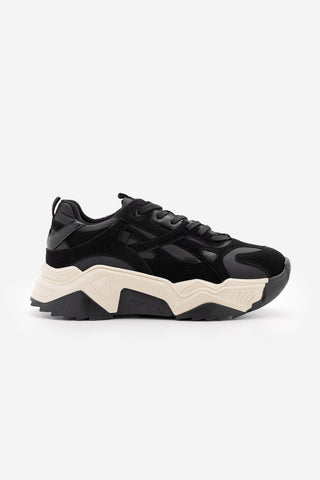 Kadın Sneaker Bağcıklı Spor Ayakkabı Pizen - Siyah