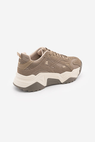 Kadın Sneaker Bağcıklı Spor Ayakkabı Pizen - Vizon