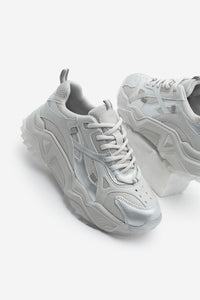 Kadın Sneaker Bağcıklı Spor Ayakkabı Pizen - Gümüş