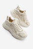 Kadın Sneaker Bağcıklı Spor Ayakkabı Pizen - Bej