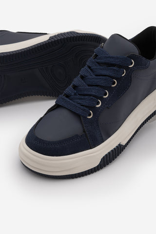 Kadın Sneaker Kalın Taban Spor Ayakkabı Sifaz - Lacivert