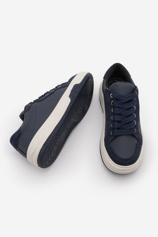 Kadın Sneaker Kalın Taban Spor Ayakkabı Sifaz - Lacivert