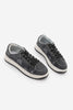 Kadın Sneaker Denim Çıkarılabilir Boncuklu Tokalı Spor Ayakkabı Porento - Siyah Kot